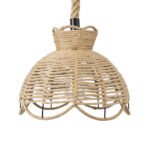 GLOBOSTAR® VENIER 01610 Boho Κρεμαστό Φωτιστικό Οροφής με Ντουί 1 x E27 AC 220-240V IP20 - Μπεζ - Μ35 x Π35 x Y26cm - Image 5