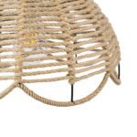 GLOBOSTAR® VENIER 01610 Boho Κρεμαστό Φωτιστικό Οροφής με Ντουί 1 x E27 AC 220-240V IP20 - Μπεζ - Μ35 x Π35 x Y26cm - Image 8