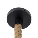 GLOBOSTAR® ROUGE 01611 Boho Κρεμαστό Φωτιστικό Οροφής με Ντουί 1 x E27 AC 220-240V IP20 - Μπεζ - Μ21 x Π21 x Y27cm - Image 10