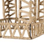 GLOBOSTAR® SPIKY 01613 Boho Κρεμαστό Φωτιστικό Οροφής με Ντουί 1 x E27 AC 220-240V IP20 - Μπεζ - Μ43 x Π43 x Y28cm - Image 8