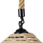 GLOBOSTAR® SPIKY 01613 Boho Κρεμαστό Φωτιστικό Οροφής με Ντουί 1 x E27 AC 220-240V IP20 - Μπεζ - Μ43 x Π43 x Y28cm - Image 9