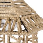 GLOBOSTAR® SPIKY 01613 Boho Κρεμαστό Φωτιστικό Οροφής με Ντουί 1 x E27 AC 220-240V IP20 - Μπεζ - Μ43 x Π43 x Y28cm - Image 10