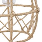 GLOBOSTAR® TELAN 01615 Vintage Κρεμαστό Φωτιστικό Οροφής με Ντουί 1 x E27 AC 220-240V IP20 - Μπεζ - Μ30 x Π30 x Υ38cm - Image 8