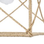 GLOBOSTAR® POLISHED 01616 Vintage Κρεμαστό Φωτιστικό Οροφής με Ντουί 1 x E27 AC 220-240V IP20 - Μαύρο & Μπεζ - Μ30 x Π30 x Υ30cm - Image 8