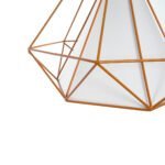 GLOBOSTAR® KAIRI 01621 Μοντέρνο Κρεμαστό Φωτιστικό Οροφής με Ντουί 1 x E27 AC 220-240V IP20 - Πορτοκαλί & Λευκό - Μ38 x Π38 x Y38cm - Image 8