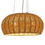 GLOBOSTAR® DE LA MER 01624 Boho Κρεμαστό Φωτιστικό Οροφής με Ντουί 3 x E27 AC 220-240V IP20 - Μπεζ - Μ45 x Π45 x Υ24cm - Image 2