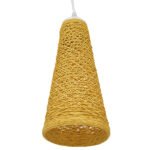 GLOBOSTAR® INCASS 01625 Vintage Κρεμαστό Φωτιστικό Οροφής με Ντουί 1 x E27 AC 220-240V IP20 - Μπεζ - Μ15 x Π15 x Y30.5cm - Image 5