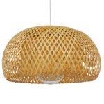 GLOBOSTAR® SAN TROPEZ 01626 Boho Κρεμαστό Φωτιστικό Οροφής με Ντουί 1 x E27 AC 220-240V IP20 - Μπεζ - Μ38 x Π38 x Υ22cm
