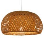 GLOBOSTAR® SAN TROPEZ 01626 Boho Κρεμαστό Φωτιστικό Οροφής με Ντουί 1 x E27 AC 220-240V IP20 - Μπεζ - Μ38 x Π38 x Υ22cm - Image 2