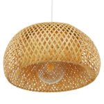 GLOBOSTAR® SAN TROPEZ 01626 Boho Κρεμαστό Φωτιστικό Οροφής με Ντουί 1 x E27 AC 220-240V IP20 - Μπεζ - Μ38 x Π38 x Υ22cm - Image 6