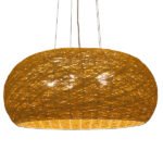 GLOBOSTAR® FIJI INCASS 01628 Vintage Κρεμαστό Φωτιστικό Οροφής με Ντουί 5 x E27 AC 220-240V IP20 - Μπεζ - Μ60 x Π60 x Υ29cm - Image 2