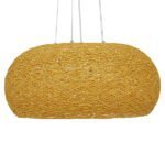 GLOBOSTAR® FIJI INCASS 01628 Vintage Κρεμαστό Φωτιστικό Οροφής με Ντουί 5 x E27 AC 220-240V IP20 - Μπεζ - Μ60 x Π60 x Υ29cm - Image 4