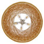 GLOBOSTAR® FIJI INCASS 01628 Vintage Κρεμαστό Φωτιστικό Οροφής με Ντουί 5 x E27 AC 220-240V IP20 - Μπεζ - Μ60 x Π60 x Υ29cm - Image 8