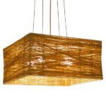 GLOBOSTAR® INCASS 01629 Vintage Κρεμαστό Φωτιστικό Οροφής με Ντουί 5 x E27 AC 220-240V IP20 - Μπεζ - Μ40 x Π40 x Υ22.5cm - Image 2