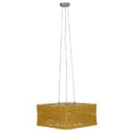 GLOBOSTAR® INCASS 01629 Vintage Κρεμαστό Φωτιστικό Οροφής με Ντουί 5 x E27 AC 220-240V IP20 - Μπεζ - Μ40 x Π40 x Υ22.5cm - Image 3