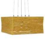 GLOBOSTAR® INCASS 01629 Vintage Κρεμαστό Φωτιστικό Οροφής με Ντουί 5 x E27 AC 220-240V IP20 - Μπεζ - Μ40 x Π40 x Υ22.5cm - Image 4