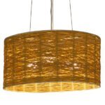 GLOBOSTAR® INCASS 01630 Vintage Κρεμαστό Φωτιστικό Οροφής με Ντουί 3 x E27 AC 220-240V IP20 - Μπεζ - Μ40 x Π40 x Υ22cm - Image 2