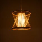 GLOBOSTAR® HIBISCUS 01632 Boho Κρεμαστό Φωτιστικό Οροφής με Ντουί 1 x E27 AC 220-240V IP20 - Μπεζ - Μ35 x Π35 x Y30cm - Image 3