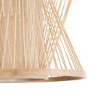 GLOBOSTAR® HIBISCUS 01632 Boho Κρεμαστό Φωτιστικό Οροφής με Ντουί 1 x E27 AC 220-240V IP20 - Μπεζ - Μ35 x Π35 x Y30cm - Image 9