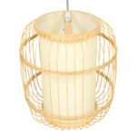 GLOBOSTAR® HIBISCUS 01633 Boho Κρεμαστό Φωτιστικό Οροφής με Ντουί 1 x E27 AC 220-240V IP20 - Μπεζ - Μ26 x Π26 x Y32cm - Image 6