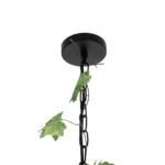 GLOBOSTAR® NEST 01640 Vintage Κρεμαστό Φωτιστικό Οροφής με Ντουί 1 x E27 AC 220-240V IP20 - Μαύρο & Πράσινο - Μ48 x Π38 x Υ40cm - Image 11