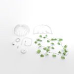 GLOBOSTAR® NEST 01641 Vintage Κρεμαστό Φωτιστικό Οροφής με Ντουί 1 x E27 AC 220-240V IP20 - Λευκό & Πράσινο - Μ48 x Π38 x Y40cm - Image 14