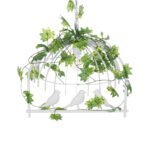 GLOBOSTAR® NEST 01641 Vintage Κρεμαστό Φωτιστικό Οροφής με Ντουί 1 x E27 AC 220-240V IP20 - Λευκό & Πράσινο - Μ48 x Π38 x Y40cm - Image 7