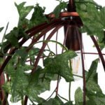 GLOBOSTAR® NEST 01642 Vintage Κρεμαστό Φωτιστικό Οροφής με Ντουί 1 x E27 AC 220-240V IP20 - Χάλκινο & Πράσινο - Μ48 x Π38 x Y40cm - Image 10