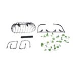 GLOBOSTAR® NEST 01643 Vintage Κρεμαστό Φωτιστικό Οροφής με Ντουί 2 x E27 AC 220-240V IP20 - Μαύρο & Πράσινο - Μ76 x Π36 x Y37cm - Image 12