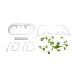 GLOBOSTAR® NEST 01644 Vintage Κρεμαστό Φωτιστικό Οροφής με Ντουί 2 x E27 AC 220-240V IP20 - Λευκό & Πράσινο - Μ73.6 x Π37.5 x Y38cm - Image 12