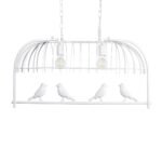 GLOBOSTAR® NEST 01644 Vintage Κρεμαστό Φωτιστικό Οροφής με Ντουί 2 x E27 AC 220-240V IP20 - Λευκό & Πράσινο - Μ73.6 x Π37.5 x Y38cm - Image 13