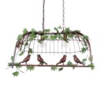 GLOBOSTAR® NEST 01645 Vintage Κρεμαστό Φωτιστικό Οροφής με Ντουί 2 x E27 AC 220-240V IP20 - Χάλκινο & Πράσινο - Μ76 x Π36 x Y37cm - Image 6