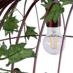 GLOBOSTAR® NEST 01645 Vintage Κρεμαστό Φωτιστικό Οροφής με Ντουί 2 x E27 AC 220-240V IP20 - Χάλκινο & Πράσινο - Μ76 x Π36 x Y37cm - Image 10