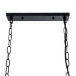 GLOBOSTAR® NEST 01646 Vintage Κρεμαστό Φωτιστικό Οροφής με Ντουί 3 x E27 AC 220-240V IP20 - Μαύρο & Πράσινο - Μ86 x Π38 x Y37cm - Image 11