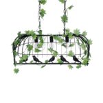 GLOBOSTAR® NEST 01646 Vintage Κρεμαστό Φωτιστικό Οροφής με Ντουί 3 x E27 AC 220-240V IP20 - Μαύρο & Πράσινο - Μ86 x Π38 x Y37cm - Image 7