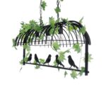 GLOBOSTAR® NEST 01646 Vintage Κρεμαστό Φωτιστικό Οροφής με Ντουί 3 x E27 AC 220-240V IP20 - Μαύρο & Πράσινο - Μ86 x Π38 x Y37cm - Image 8