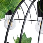 GLOBOSTAR® NEST 01646 Vintage Κρεμαστό Φωτιστικό Οροφής με Ντουί 3 x E27 AC 220-240V IP20 - Μαύρο & Πράσινο - Μ86 x Π38 x Y37cm - Image 10