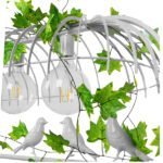 GLOBOSTAR® NEST 01647 Vintage Κρεμαστό Φωτιστικό Οροφής με Ντουί 3 x E27 AC 220-240V IP20 - Λευκό & Πράσινο - Μ86 x Π38 x Y37cm - Image 7