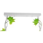 GLOBOSTAR® NEST 01647 Vintage Κρεμαστό Φωτιστικό Οροφής με Ντουί 3 x E27 AC 220-240V IP20 - Λευκό & Πράσινο - Μ86 x Π38 x Y37cm - Image 9