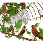 GLOBOSTAR® NEST 01648 Vintage Κρεμαστό Φωτιστικό Οροφής με Ντουί 3 x E27 AC 220-240V IP20 - Χάλκινο & Πράσινο - Μ85.5 x Π37.5 x Y38cm - Image 6