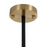 GLOBOSTAR® STARDUST 01649 Vintage Φωτιστικό Οροφής με Ντουί 8 x E27 AC 220-240V IP20 - Μαύρο & Χρυσό - Μ75 x Π75 x Υ100cm - Image 11