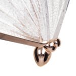 GLOBOSTAR® BUTTERFLY 01650 Μοντέρνο Κρεμαστό Φωτιστικό Οροφής LED 10W 800lm 360° AC 220-240V IP20 Θερμό Λευκό 2700K - Lumileds SMD Chip - Ροζ Χρυσό & Διάφανο - Μ20 x Π17 x Y24cm - 2 Χρόνια Εγγύηση - Image 7