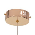 GLOBOSTAR® BUTTERFLY 01650 Μοντέρνο Κρεμαστό Φωτιστικό Οροφής LED 10W 800lm 360° AC 220-240V IP20 Θερμό Λευκό 2700K - Lumileds SMD Chip - Ροζ Χρυσό & Διάφανο - Μ20 x Π17 x Y24cm - 2 Χρόνια Εγγύηση - Image 9