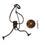 GLOBOSTAR® FIGURE 10001653 Παιδικό Κρεμαστό Φωτιστικό Οροφής με Ντουί 1 x E27 AC 220-240V IP20 - Χάλκινο - Μ20 x Π20 x Υ40cm - Image 6