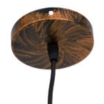 GLOBOSTAR® LITTLE MAN 01653 Μοντέρνο Κρεμαστό Φωτιστικό Οροφής με Ντουί 1 x E27 AC 220-240V IP20 - Χάλκινο - Μ20 x Π20 x Υ40cm - Image 6