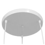 GLOBOSTAR® LITTLE MAN 01654 Μοντέρνο Κρεμαστό Φωτιστικό Οροφής με Ντουί 3 x E27 AC 220-240V IP20 - Λευκό - Μ45 x Π45 x Υ40cm - Image 6