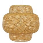 GLOBOSTAR® MALDIVES 01657 Boho Κρεμαστό Φωτιστικό Οροφής με Ντουί 1 x E27 AC 220-240V IP20 - Μπεζ - Μ56 x Π56 x Υ54cm - Image 4