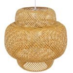 GLOBOSTAR® MALDIVES 01657 Boho Κρεμαστό Φωτιστικό Οροφής με Ντουί 1 x E27 AC 220-240V IP20 - Μπεζ - Μ56 x Π56 x Υ54cm - Image 5