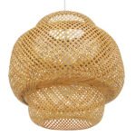 GLOBOSTAR® MALDIVES 01657 Boho Κρεμαστό Φωτιστικό Οροφής με Ντουί 1 x E27 AC 220-240V IP20 - Μπεζ - Μ56 x Π56 x Υ54cm - Image 6