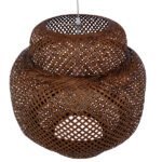 GLOBOSTAR® MALDIVES 01658 Boho Κρεμαστό Φωτιστικό Οροφής με Ντουί 1 x E27 AC 220-240V IP20 - Καφέ - Μ56 x Π56 x Υ54cm - Image 7